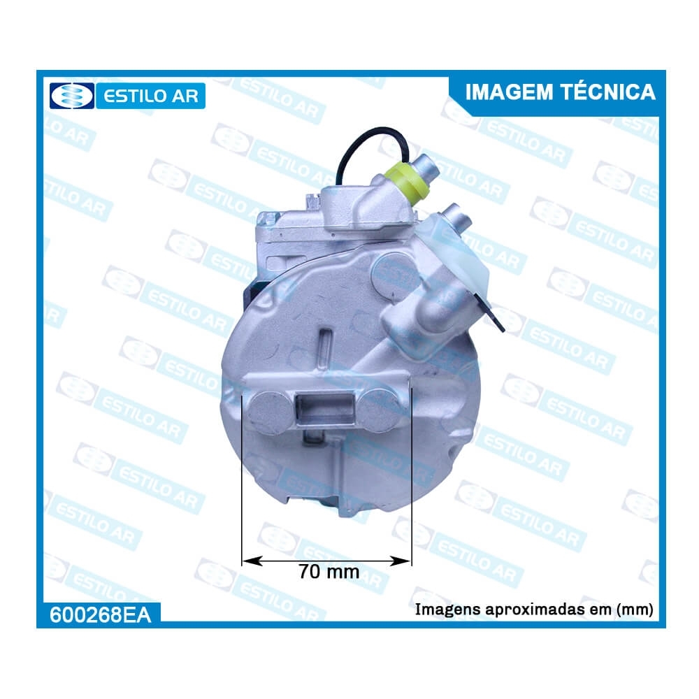 COMPRESSOR MODELO DENSO 7SBU16C CAMINHÃO MERCEDES BENZ AXOR